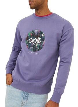 Sudadera Jack and Jones Silverlake Morada Hombre