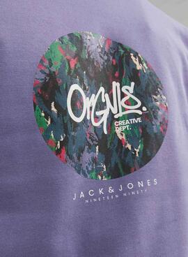 Sudadera Jack and Jones Silverlake Morada Hombre