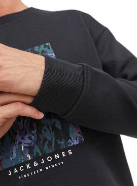 Sudadera Jack and Jones Silverlake Negra Hombre