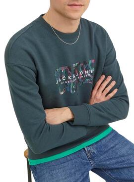 Sudadera Jack and Jones Silverlake Verde Hombre