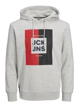 Sudadera Jack and Jones Oscar Gris para Hombre