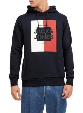 Sudadera Jack and Jones Oscar Marino para Hombre