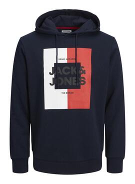 Sudadera Jack and Jones Oscar Marino para Hombre