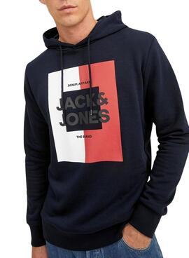 Sudadera Jack and Jones Oscar Marino para Hombre