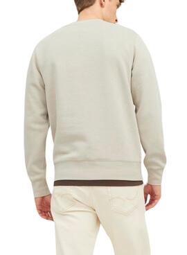 Sudadera Jack and Jones Blushield Beige Hombre