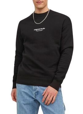 Sudadera Jack and Jones Vesterbro Negra Hombre