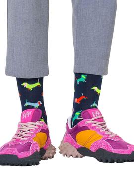 Calcetines Happy Socks Puppy Negros para Hombre