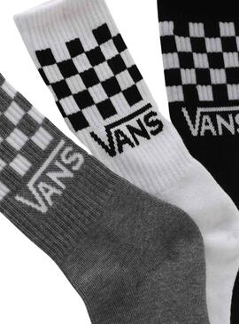 Pack 3 Calcetines Vans Classic Check Niño y Niña