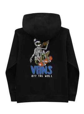 Sudadera Vans Skull Slices Negra para Niño