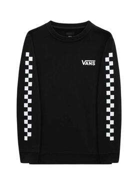 Sudadera Vans Exposition Check Negra para Niño