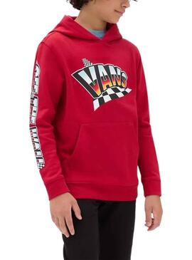 Sudadera Vans Hole Shot Roja para Niño