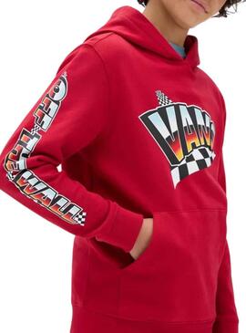 Sudadera Vans Hole Shot Roja para Niño