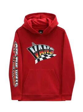 Sudadera Vans Hole Shot Roja para Niño