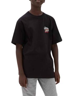 Camiseta Vans Hole Shot Negra para Niño