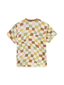 Camiseta Vans Checker Print Multi para Niño y Niña