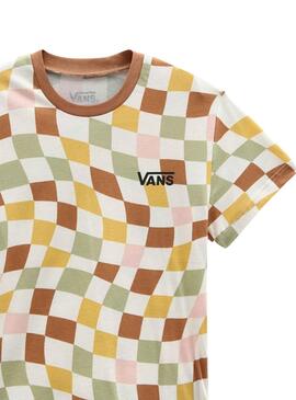 Camiseta Vans Checker Print Multi para Niño y Niña