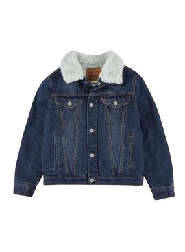 Cazadora Levis Denim Sherpa Para Niña