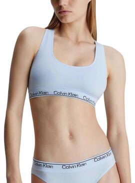 Sujetador Calvin Klein Racerback Blanco para Mujer