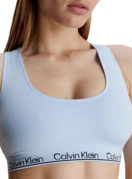 Sujetador Calvin Klein Racerback Blanco para Mujer