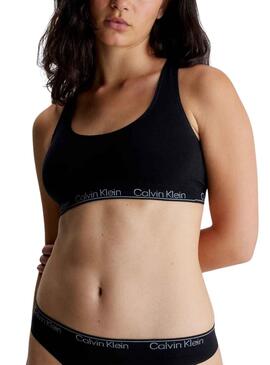 Sujetador Calvin Klein Racerback Negro para Mujer