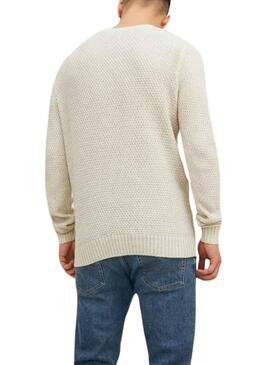 Jersey Jack and Jones Craig Knit Blanco Hombre