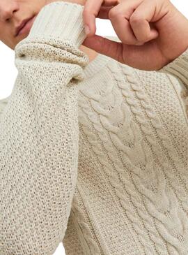 Jersey Jack and Jones Craig Knit Blanco Hombre