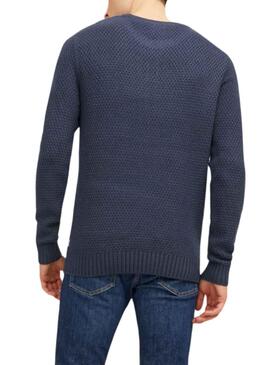 Jersey Jack and Jones Craig Knit Marino Hombre