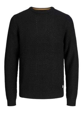 Jersey Jack and Jones Standford Knit Negro Hombre