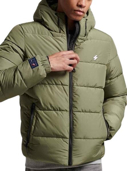 Chaqueta Superdry Sports Puffer Verde para Hombre