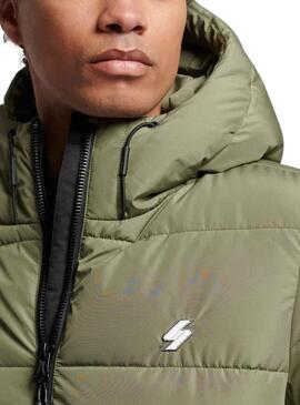 Chaqueta Superdry Sports Puffer Verde para Hombre