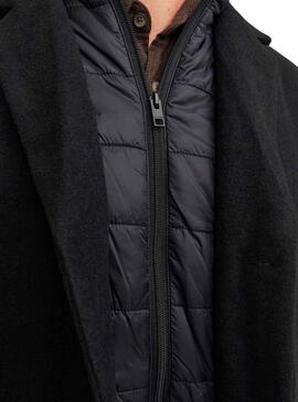 Abrigo Jack and Jones Zac Lana Negro para Hombre