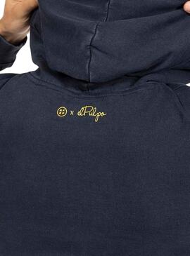 Sudadera El Pulpo Lettering RFEF Marino Hombre