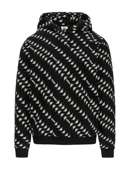 Sudadera Kappa Fancy Organic Negra para Hombre