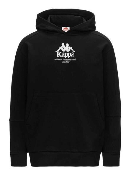 Sudadera negra kappa cheap