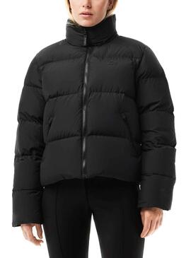 Cazadora Lacoste Plegable Negro Para Mujer