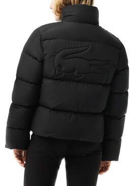 Cazadora Lacoste Plegable Negro Para Mujer