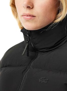 Cazadora Lacoste Plegable Negro Para Mujer