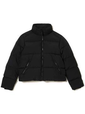 Cazadora Lacoste Plegable Negro Para Mujer