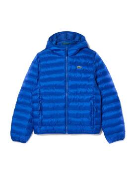 Chaqueta Lacoste Hidrófugo Azul Para Hombre