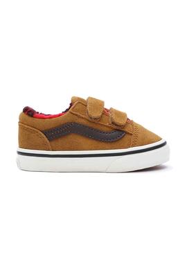 Zapatillas Vans Td Old Skool V Marrón Para Bebé