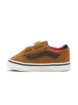 Zapatillas Vans Td Old Skool V Marrón Para Bebé