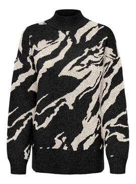 Jersey Only Tanya Jacquard Negro Para Mujer