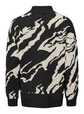 Jersey Only Tanya Jacquard Negro Para Mujer