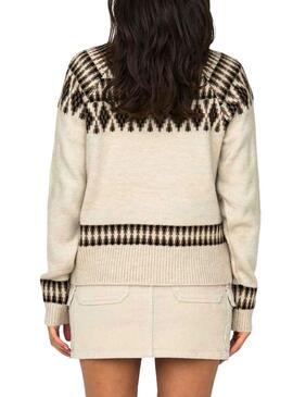 Jersey Only Mathilda Jacquard Beige Para Mujer