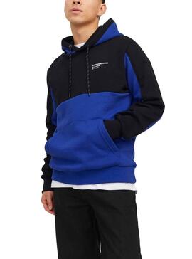 Sudadera Jack and Jones Force Block Azul Hombre