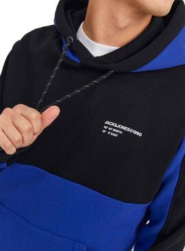 Sudadera Jack and Jones Force Block Azul Hombre