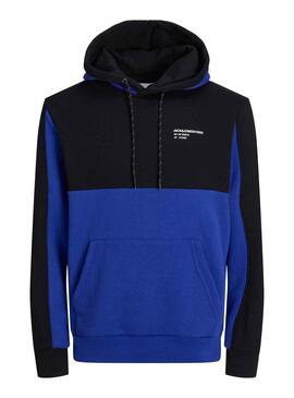 Sudadera Jack and Jones Force Block Azul Hombre