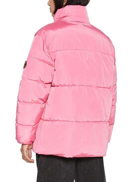 Cazadora Only Nora Short Puffer Rosa Para Mujer