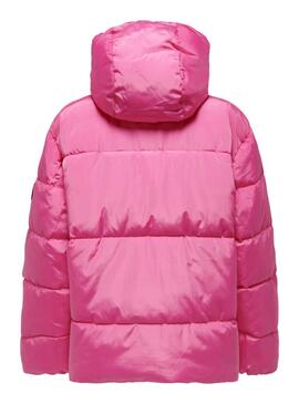 Cazadora Only Nora Short Puffer Rosa Para Mujer