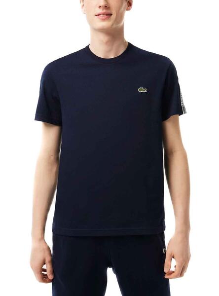 Camiseta Lacoste Marino Con Degradé Para Hombre